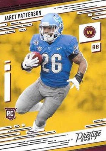 #231 Jaret Patterson - Washington Football Team - 2021 Panini Prestige Football
