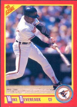 #232 Mike Devereaux - Baltimore Orioles - 1990 Score Baseball