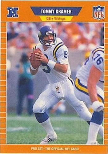 #232 Tommy Kramer - Minnesota Vikings - 1989 Pro Set Football