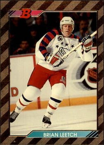 #232 Brian Leetch - New York Rangers - 1992-93 Bowman Hockey