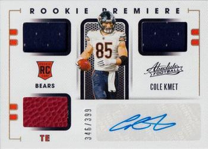 #232 Cole Kmet - Chicago Bears - 2020 Panini Absolute Football