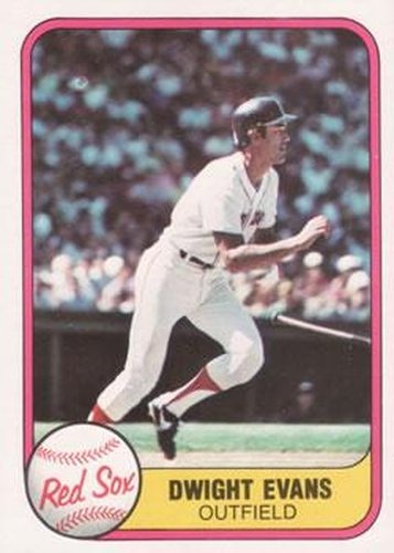 #232 Dwight Evans - Boston Red Sox - 1981 Fleer Baseball