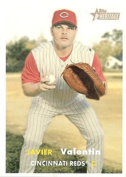 #232 Javier Valentin - Cincinnati Reds - 2006 Topps Heritage Baseball