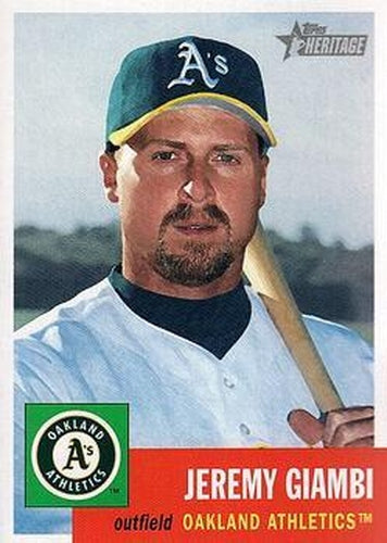 #232 Jeremy Giambi - Oakland Athletics - 2002 Topps Heritage Baseball