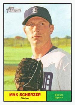 #232 Max Scherzer - Detroit Tigers - 2010 Topps Heritage Baseball