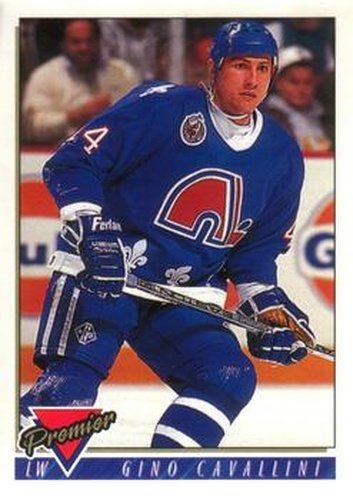 #232 Gino Cavallini - Quebec Nordiques - 1993-94 O-Pee-Chee Premier Hockey