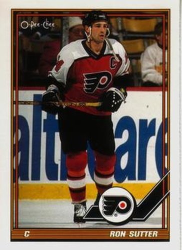 #232 Ron Sutter - Philadelphia Flyers - 1991-92 O-Pee-Chee Hockey