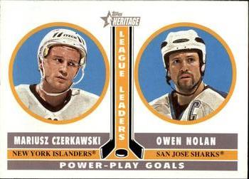 #232 Mariusz Czerkawski / Owen Nolan - New York Islanders / San Jose Sharks - 2000-01 Topps Heritage Hockey