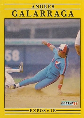 #232 Andres Galarraga - Montreal Expos - 1991 Fleer Baseball