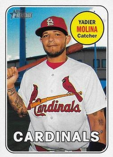 #232b Yadier Molina - St. Louis Cardinals - 2018 Topps Heritage Baseball