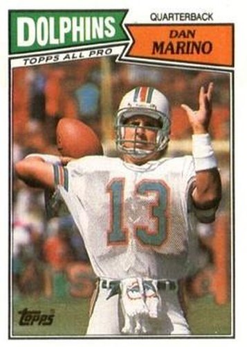 #233 Dan Marino - Miami Dolphins - 1987 Topps Football