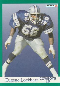 #233 Eugene Lockhart - Dallas Cowboys - 1991 Fleer Football