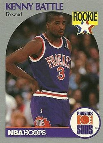 #233 Kenny Battle - Phoenix Suns - 1990-91 Hoops Basketball