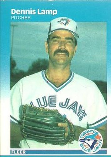 #233 Dennis Lamp - Toronto Blue Jays - 1987 Fleer Baseball