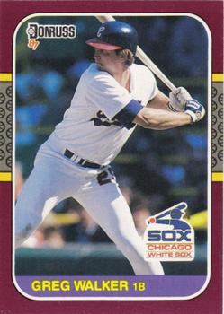 #233 Greg Walker - Chicago White Sox - 1987 Donruss Opening Day Baseball