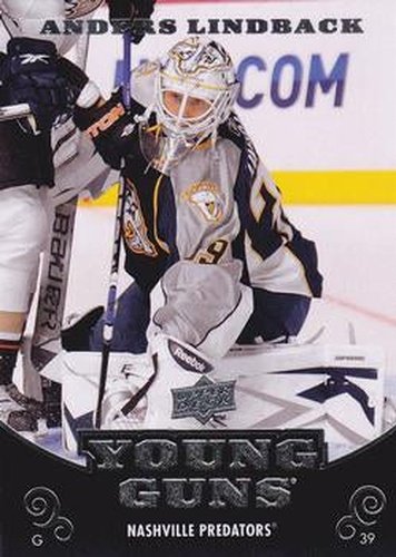 #234 Anders Lindback - Nashville Predators - 2010-11 Upper Deck Hockey