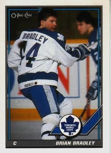 #234 Brian Bradley - Toronto Maple Leafs - 1991-92 O-Pee-Chee Hockey