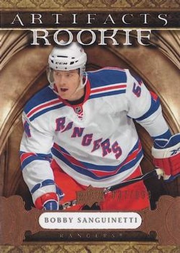 #234 Bobby Sanguinetti - New York Rangers - 2009-10 Upper Deck Artifacts Hockey