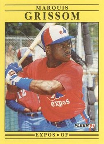 #234 Marquis Grissom - Montreal Expos - 1991 Fleer Baseball