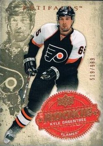 #234 Kyle Greentree - Calgary Flames - 2008-09 Upper Deck Artifacts Hockey