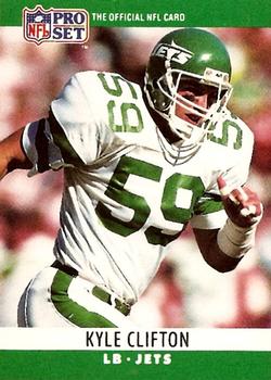 #234 Kyle Clifton - New York Jets - 1990 Pro Set Football