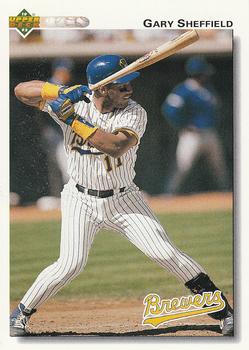 #234 Gary Sheffield - Milwaukee Brewers - 1992 Upper Deck Baseball