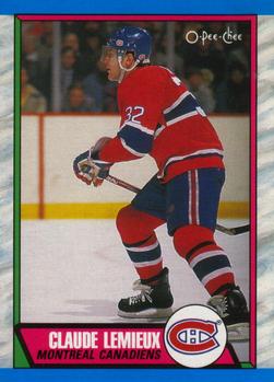 #234 Claude Lemieux - Montreal Canadiens - 1989-90 O-Pee-Chee Hockey