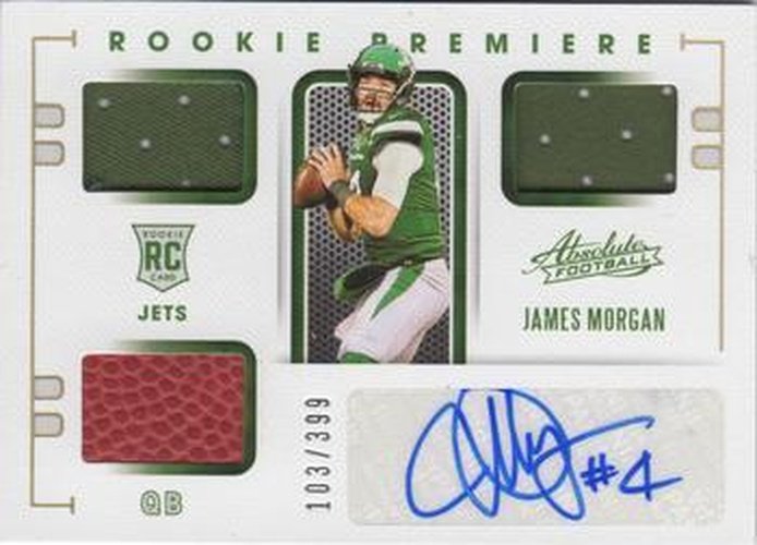 #234 James Morgan - New York Jets - 2020 Panini Absolute Football