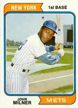 #234 John Milner - New York Mets - 1974 Topps Baseball