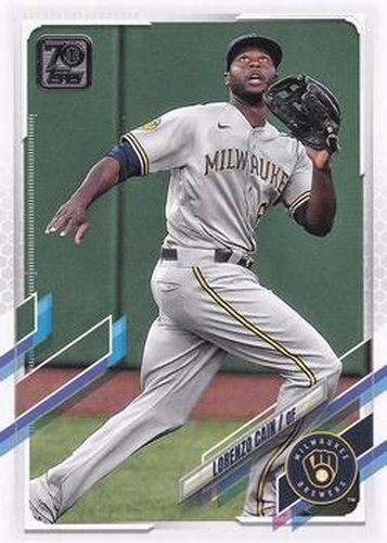 #234 Lorenzo Cain - Milwaukee Brewers - 2021 Topps Baseball