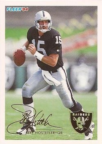 234 Jeff Hostetler - Los Angeles Raiders - 1994 Fleer Football