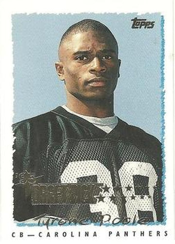 #234 Tyrone Poole - Carolina Panthers - 1995 Topps Football