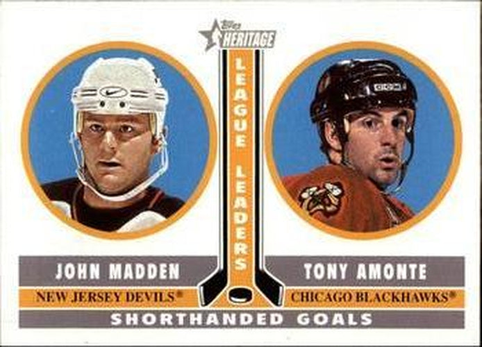 #234 John Madden / Tony Amonte - New Jersey Devils / Chicago Blackhawks - 2000-01 Topps Heritage Hockey