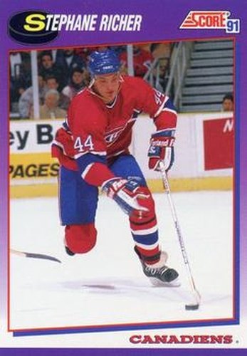 #234 Stephane Richer - Montreal Canadiens - 1991-92 Score American Hockey