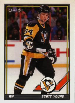 #235 Scott Young - Pittsburgh Penguins - 1991-92 O-Pee-Chee Hockey