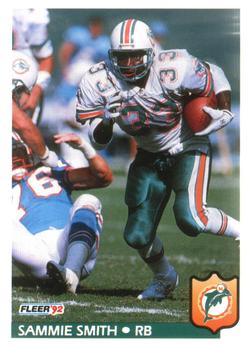 #235 Sammie Smith - Miami Dolphins - 1992 Fleer Football