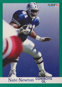 #235 Nate Newton - Dallas Cowboys - 1991 Fleer Football