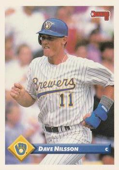 #235 Dave Nilsson - Milwaukee Brewers - 1993 Donruss Baseball