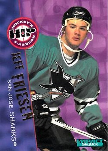 #235 Jeff Friesen - San Jose Sharks - 1995-96 SkyBox Impact Hockey
