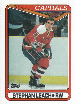 #235 Steve Leach - Washington Capitals - 1990-91 Topps Hockey