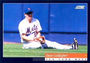 #235 Dave Gallagher - New York Mets -1994 Score Baseball
