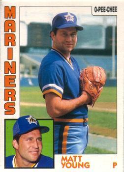 #235 Matt Young - Seattle Mariners - 1984 O-Pee-Chee Baseball