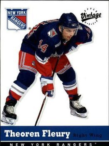 #235 Theoren Fleury - New York Rangers - 2000-01 Upper Deck Vintage Hockey