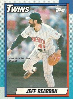 #235 Jeff Reardon - Boston Red Sox - 1990 O-Pee-Chee Baseball