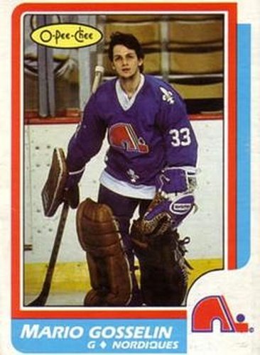 #235 Mario Gosselin - Quebec Nordiques - 1986-87 O-Pee-Chee Hockey