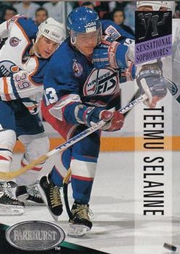 #235 Teemu Selanne - Winnipeg Jets - 1993-94 Parkhurst Hockey
