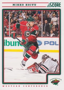 #236 Mikko Koivu - Minnesota Wild - 2012-13 Score Hockey
