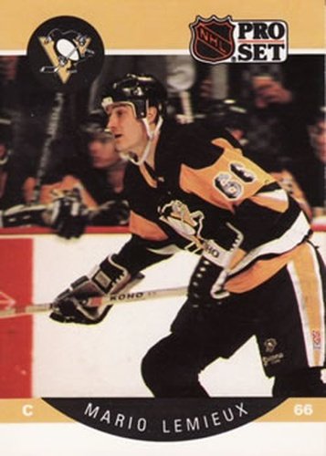 #236 Mario Lemieux - Pittsburgh Penguins - 1990-91 Pro Set Hockey