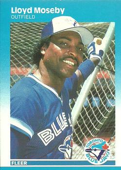 #236 Lloyd Moseby - Toronto Blue Jays - 1987 Fleer Baseball