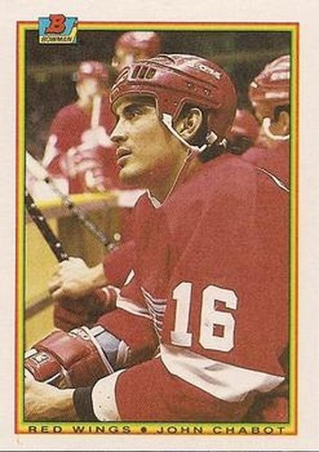 #236 John Chabot - Detroit Red Wings - 1990-91 Bowman Hockey